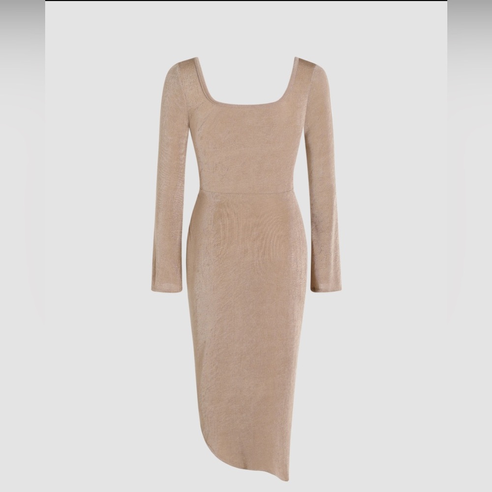 🆕Beige elegant party dress special ocassion - Picture 3 of 5